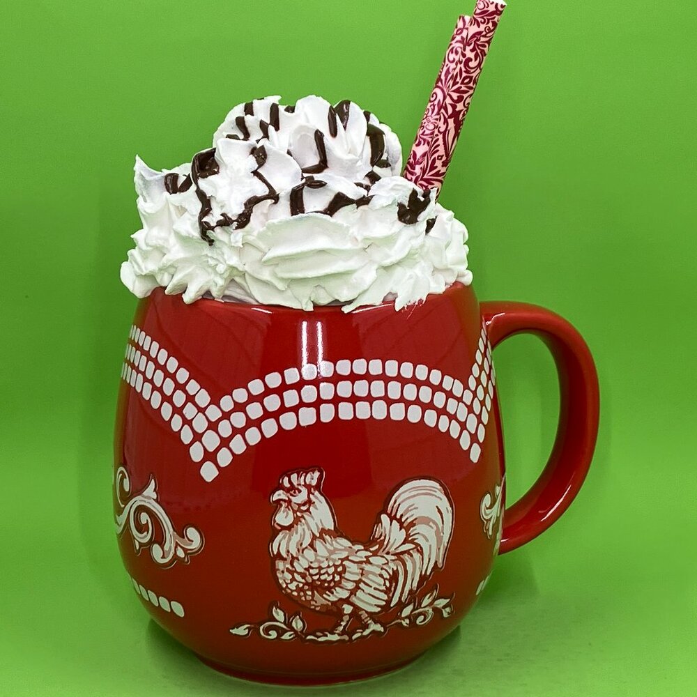 Coffee Bar Decor, Tiered Tray Decor, Fake Whipped Cream Drink - Picture 4 of 4